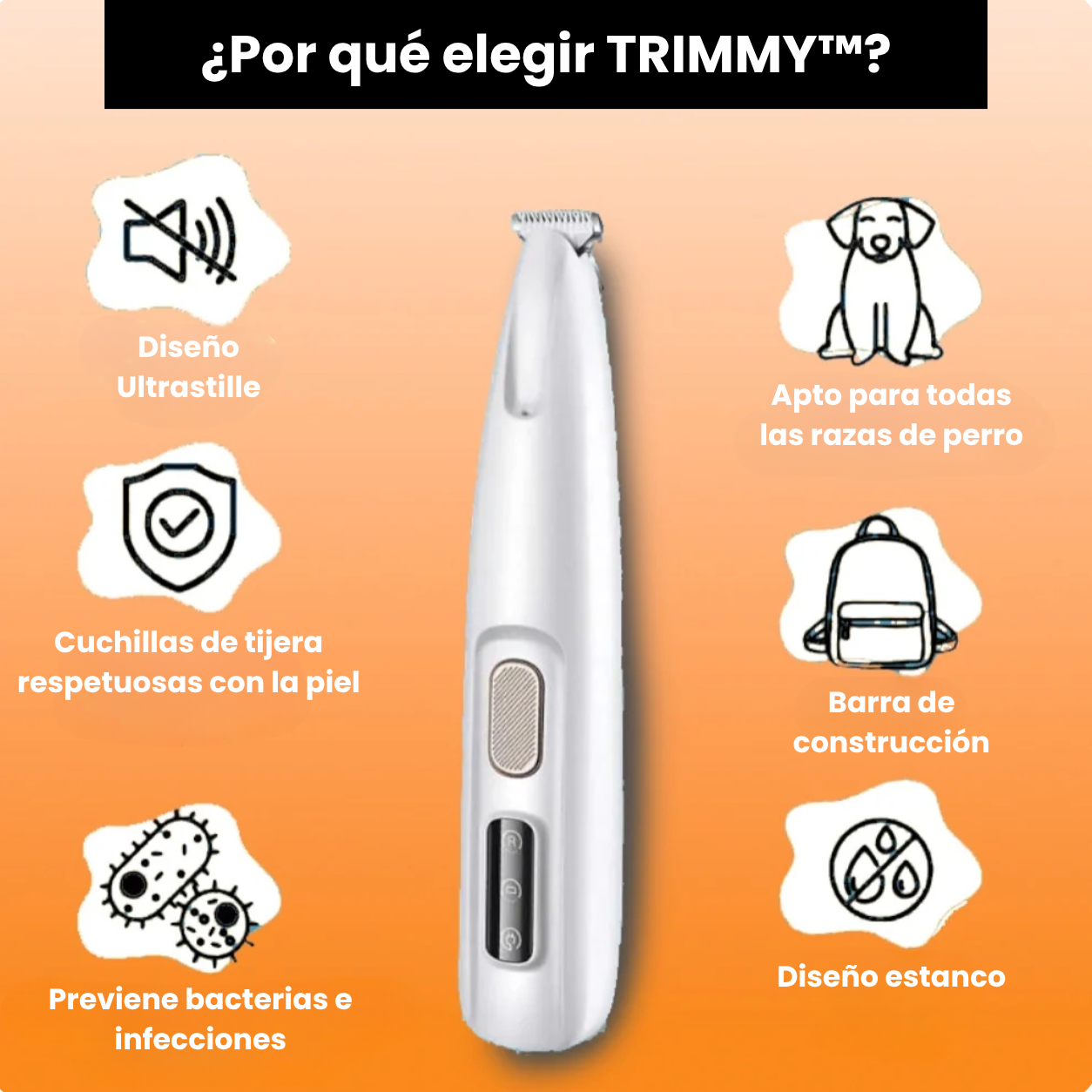 TRIMMY™ - ¡La recortadora para perros en la que confían los dueños más cuidadosos!
